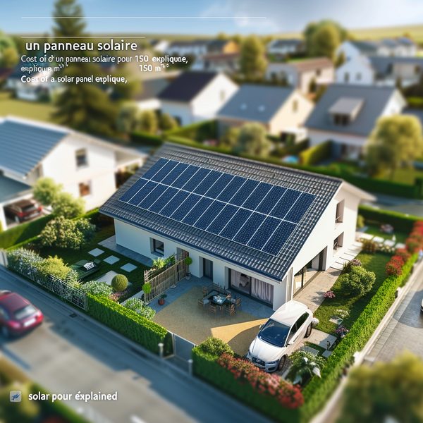 Coût d'un panneau solaire pour 150 m² expliqué