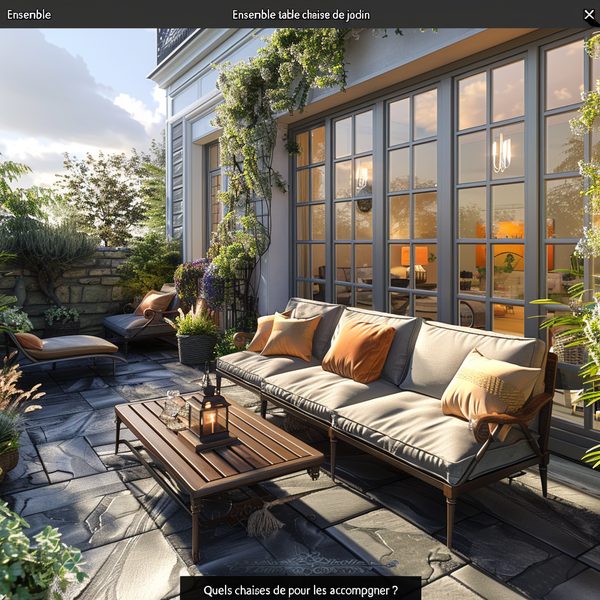 Ensemble table et chaises de jardin : quels accessoires acheter pour les accompagner ?