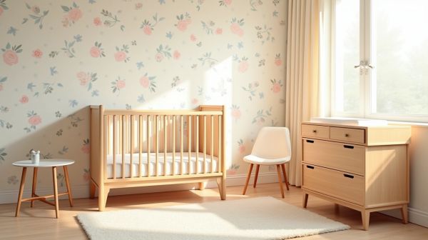 Réalisez une ambiance douce avec du papier peint chambre bébé
