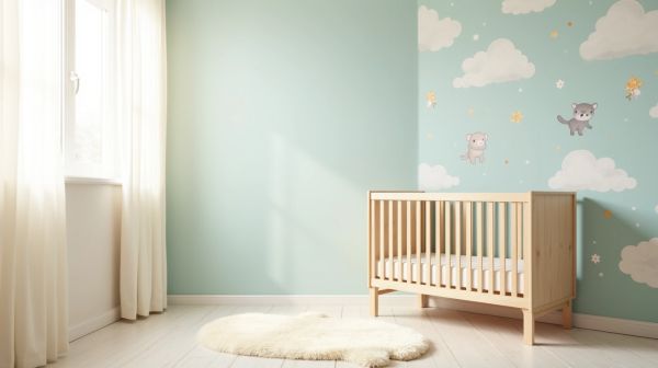 Réalisez une ambiance douce avec du papier peint chambre bébé