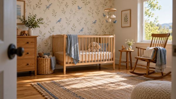 Top designs de papier peint pour une chambre bébé apaisante