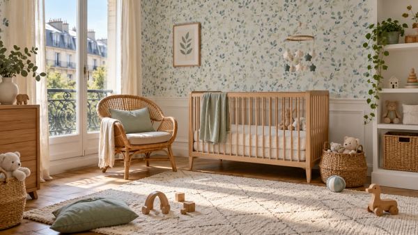 Top designs de papier peint pour une chambre bébé apaisante